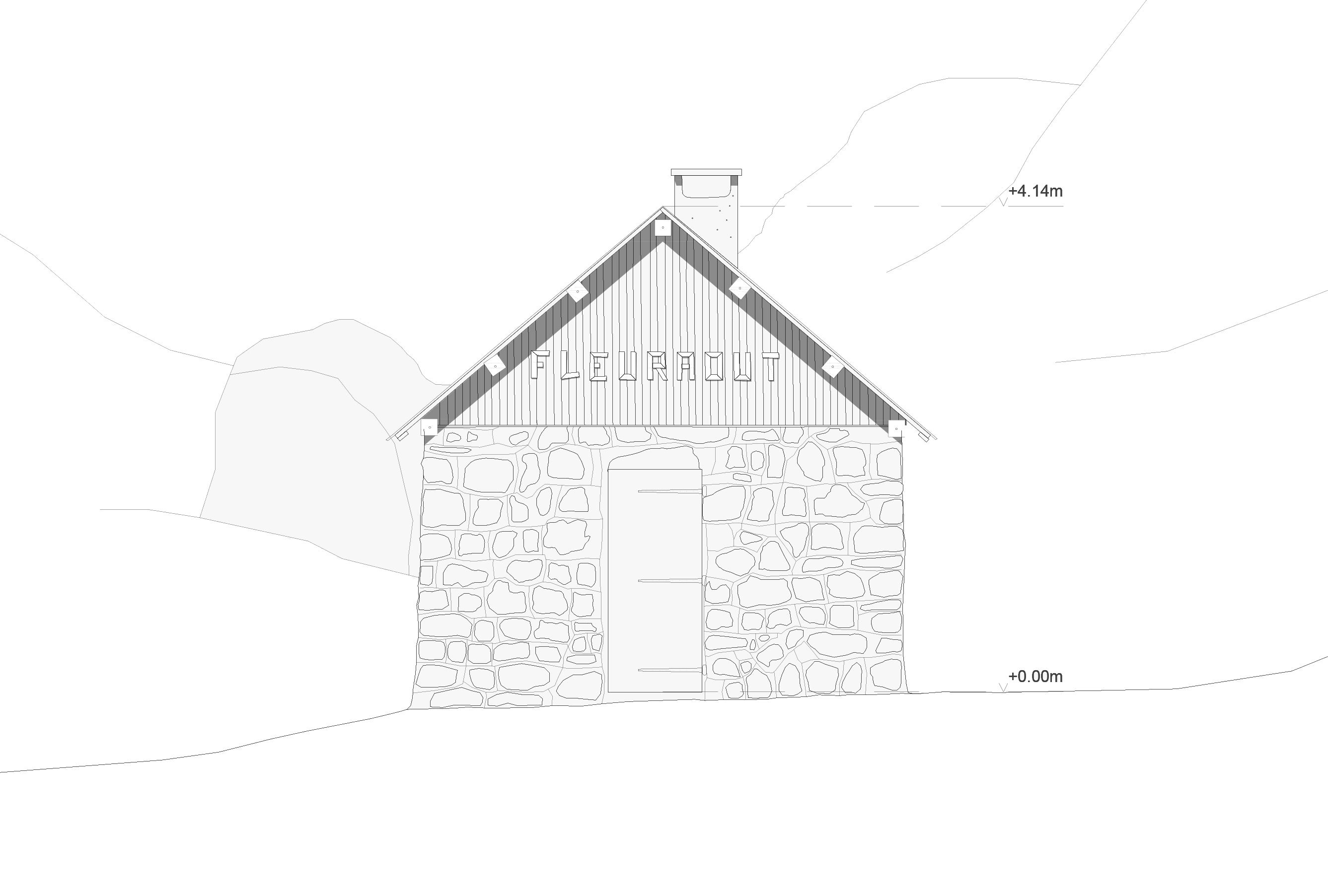 élévation de cabane pastorale
